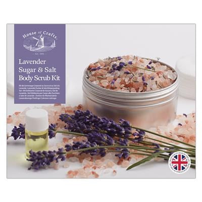 Lavender Sugar and Salt Body Scrub Kit