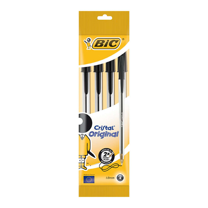 BIC Cristal Ball Point Pen 4 Pack