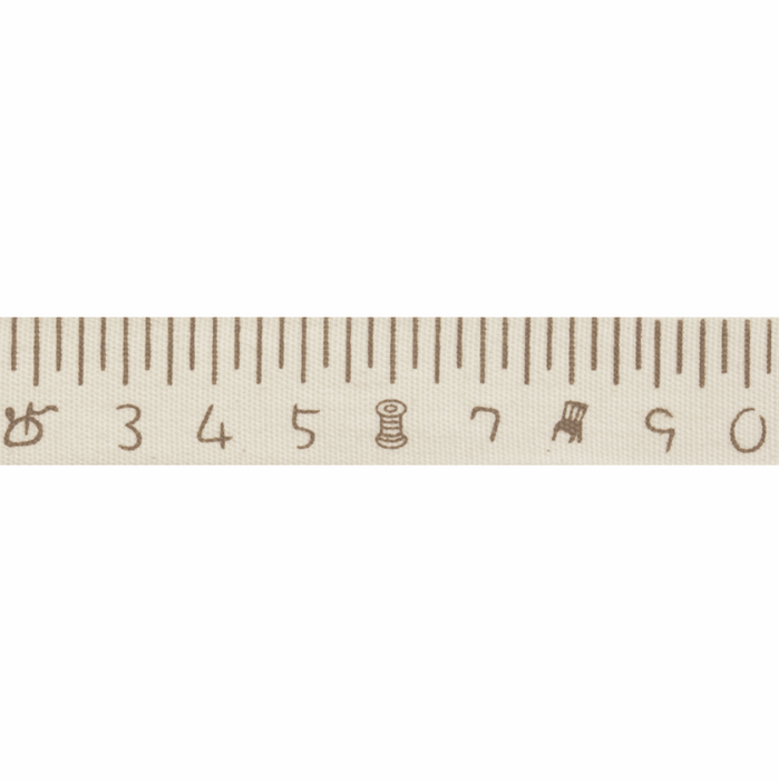 Natural Trim- 5m x 15mm - Tape Measure - Brown