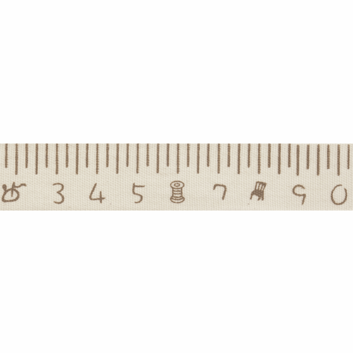 Natural Trim- 5m x 15mm - Tape Measure - Brown