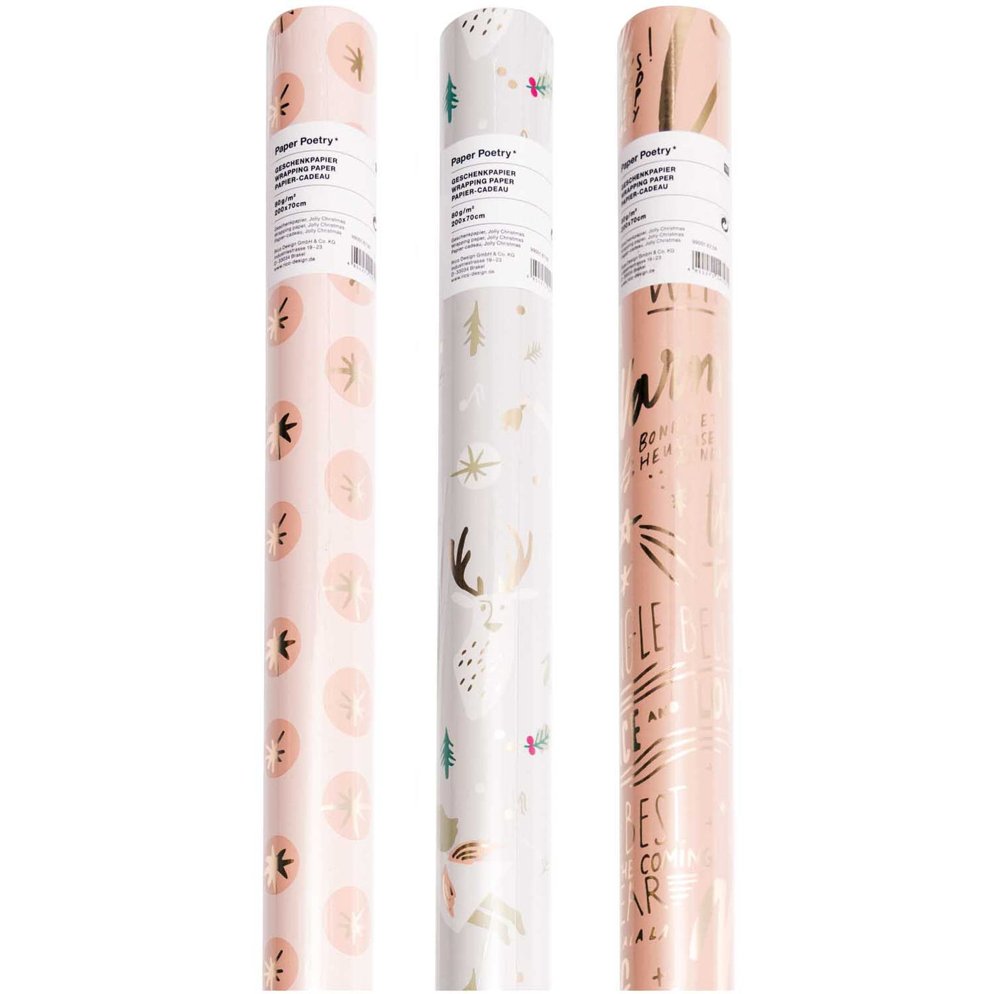 Rico Wrapping Paper Jolly Xmas SINGLE ROLL — Fred Aldous
