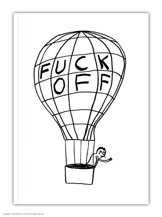 David Shrigley - Fuck Off Balloon Notebook A6