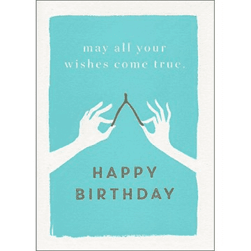May All Your Wishes Comes True Birthday Card