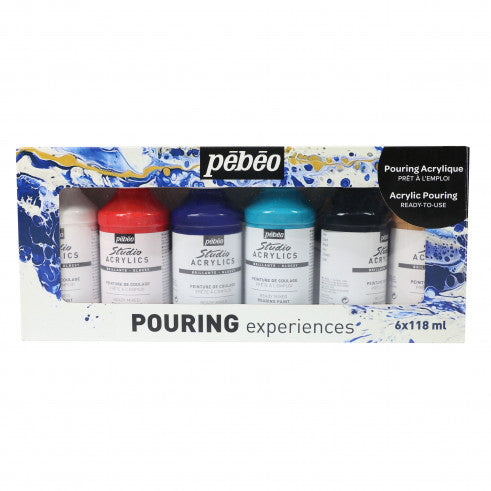 Pebeo Pouring Acrylic Set 6 x 118 ml