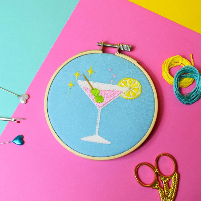 Crafty Cocktail Mini Embroidery Kit