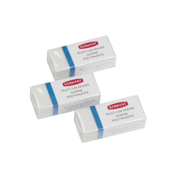 Derwent Small Multi-Use Eraser - 3 Pack