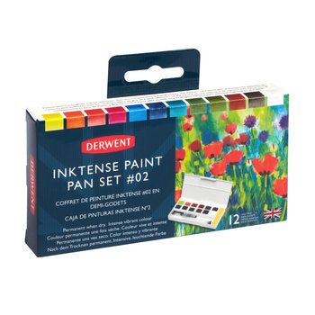 Derwent Inktense Paint Pan Travel Set Palette ~02