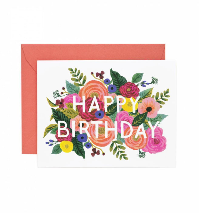 Juliet Rose Birthday Greetigs Card