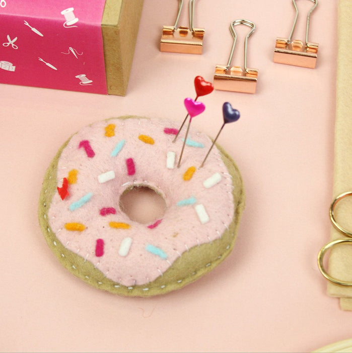 The Make Arcade - DIY Pin Cushion Kit - Sweet Doughnut