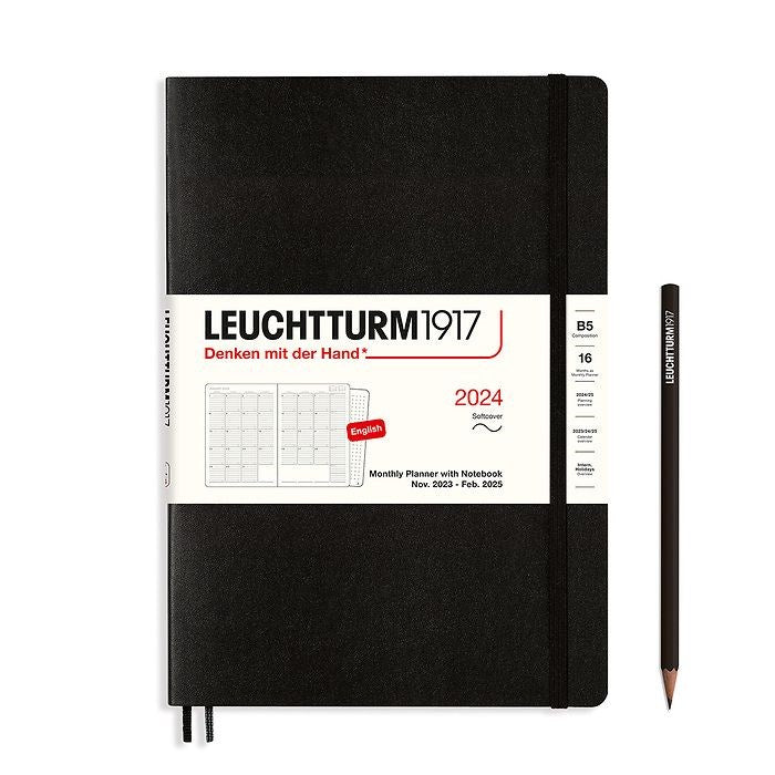 Leuchtturm 1917 Monthly Planner With Notebook 2024 Softcover B5 Leuchtturm 1917 monthly planner with notebook 2024 softcover b5