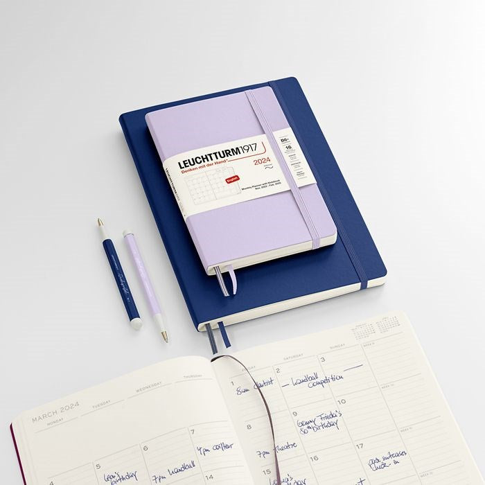 Leuchtturm 1917 Monthly Planner with Notebook 2024 Softcover - B6+
