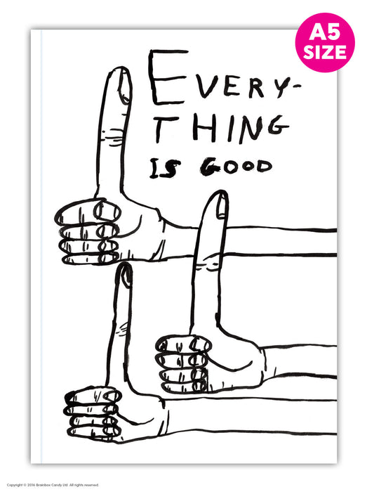 David Shrigley - Everything Is Good Notebook A5