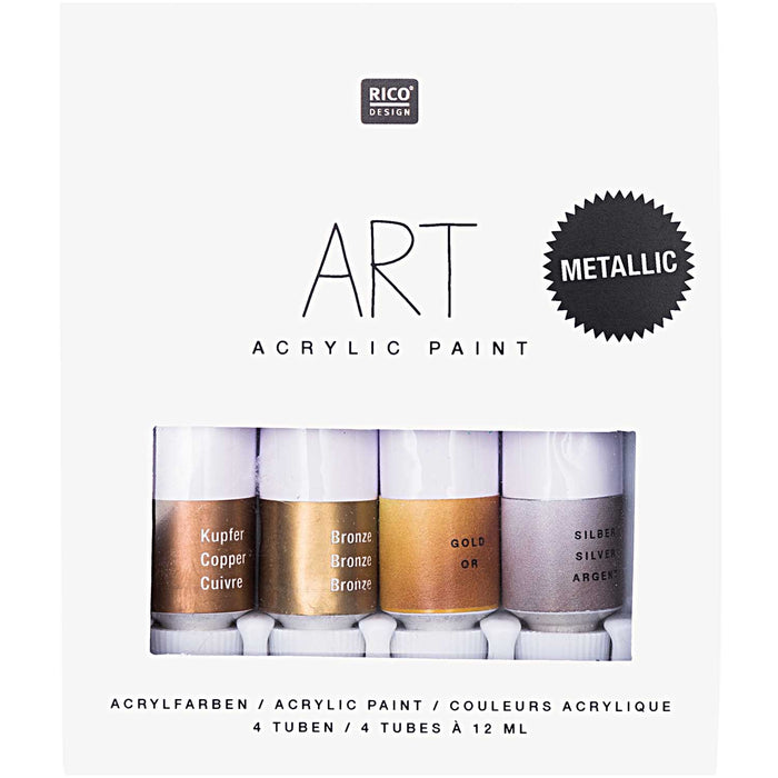 Art Acrylic Set Metallic 4 x 12ml
