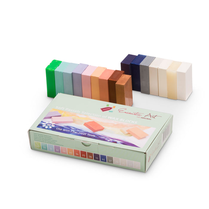Encaustic Art - Soft Pastels Selection of Wax Blocks