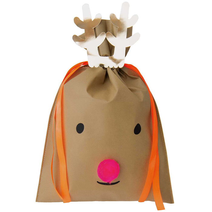 Present Bag Reindeer 20 x 30cm