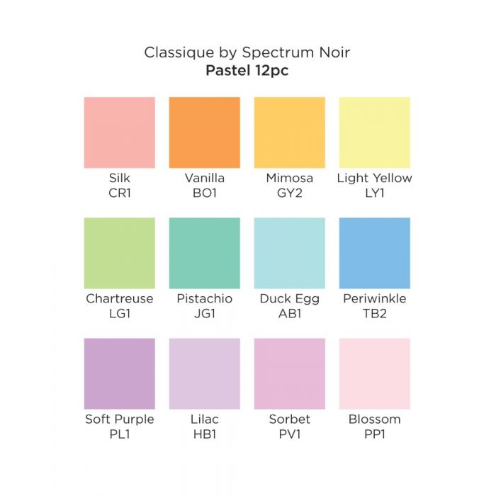 Spectrum Noir Classique Set of 12 Pastel
