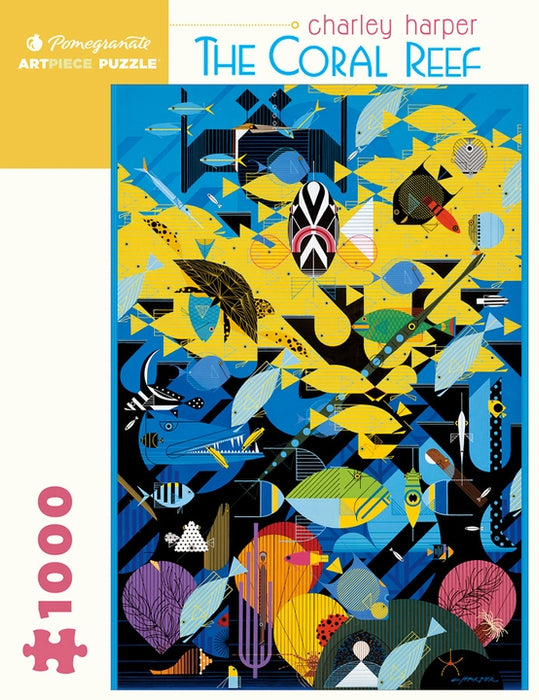 Charley Harper: 1000 Piece Jigsaw Puzzle - The Coral Reef