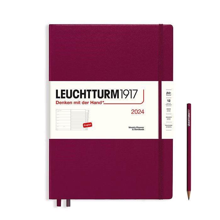 Leuchtturm 1917 Weekly Planner & Notebook 2024 Hardcover - A4+