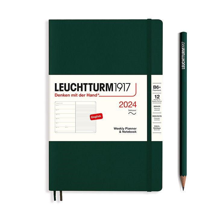 Leuchtturm 1917 Weekly Planner & Notebook 2024 Softcover - B6+