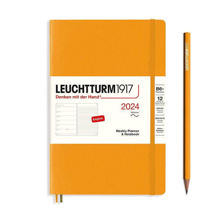 Leuchtturm 1917 Weekly Planner & Notebook 2024 Softcover - B6+