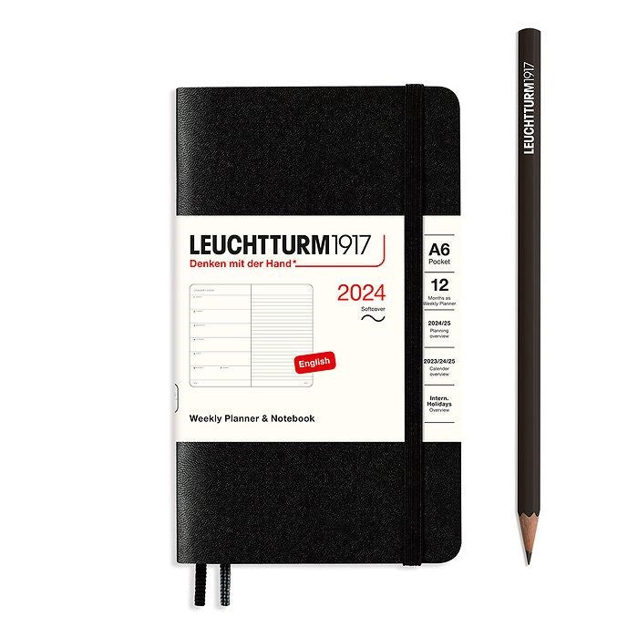 Leuchtturm 1917 Weekly Planner & Notebook 2024 Softcover - A6