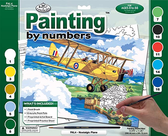 Paint By Numbers Adult Large - Nostalgic Plane